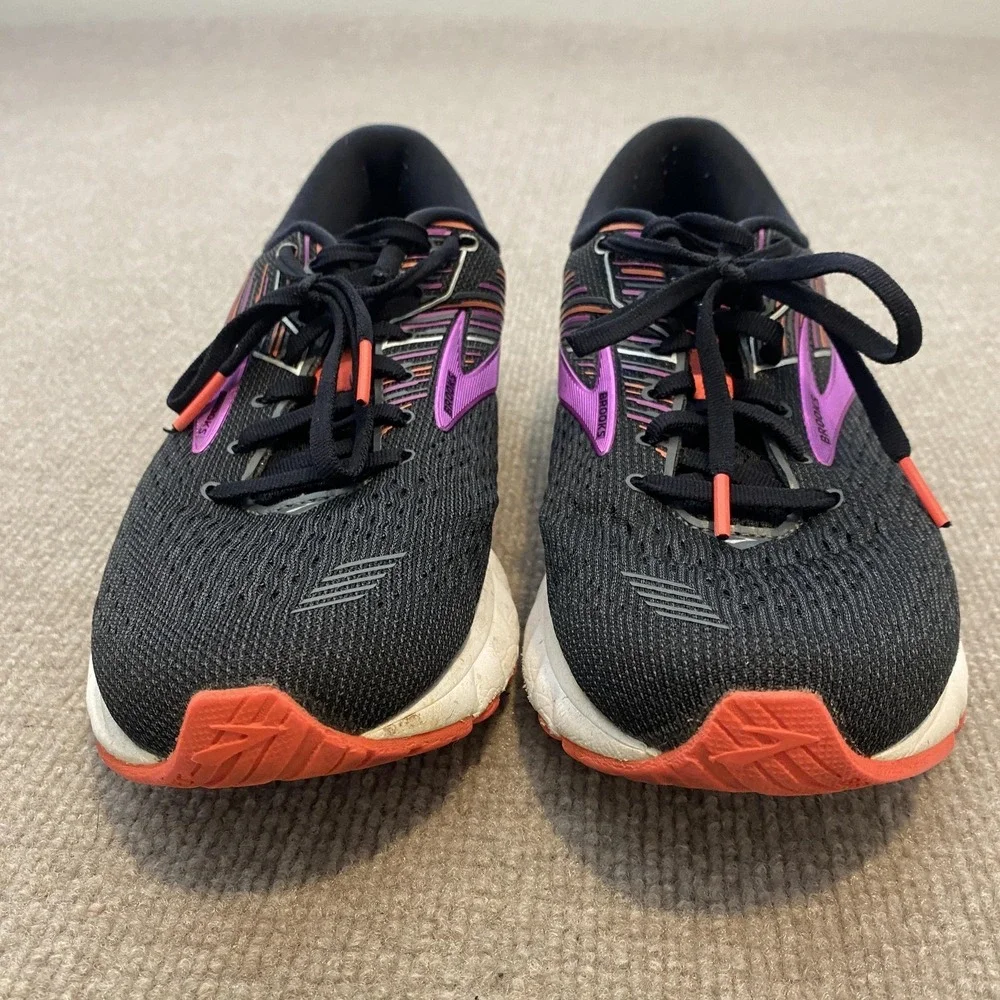 Brooks Adrenaline GTS 19 Shoes Womens Size 9 Black Mesh Cushioned‎ 1202841B080